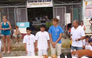 Guillaume 1er et Séb 3ème en flèche rouge